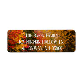 Herfst Foliage Return Label