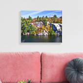 Herfst Foliage rond het Minnewaskameer Canvas Afdruk (Insitu (Woonkamer))