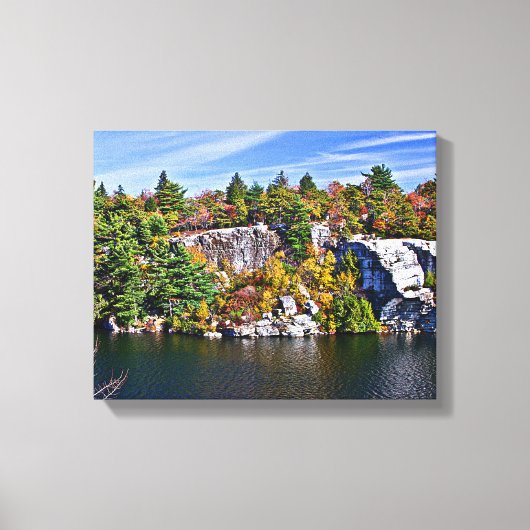 Herfst Foliage rond het Minnewaskameer Canvas Afdruk (Voorkant)