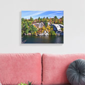 Herfst Foliage rond het Minnewaskameer Canvas Afdruk (Insitu (Woonkamer))
