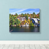 Herfst Foliage rond het Minnewaskameer Canvas Afdruk (Insitu (Houten vloer))