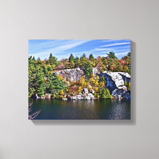 Herfst Foliage rond het Minnewaskameer Canvas Afdruk (Voorkant)