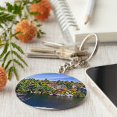 Herfst Foliage rond het Minnewaskameer Sleutelhanger (Zijkant)