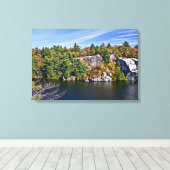 Herfst Foliage rond Minnewaska Canvas Afdruk (Insitu (Houten vloer))
