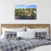 Herfst Foliage rond Minnewaska Canvas Afdruk (Insitu (Slaapkamer))