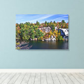 Herfst Foliage rond Minnewaska Canvas Afdruk (Insitu (Houten vloer))