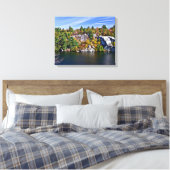 Herfst Foliage rond Minnewaska Canvas Afdruk (Insitu (Slaapkamer))