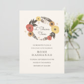 Herfst Foliage Rosh Hashanah Uitnodiging (Staand voorkant)