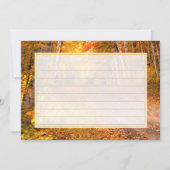 Herfst Foliage Rural Road U.P. Michigan Photograph Notitiekaartje (Achterkant)