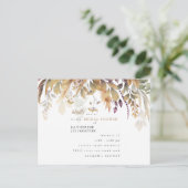 Herfst Foliage Rustic Bridal Shower Briefkaart (Staand voorkant)