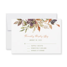 Herfst Foliage & Succulente Waterverf RSVP