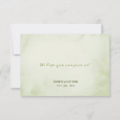 Herfst Foliage & Succulente Waterverf RSVP (Achterkant)