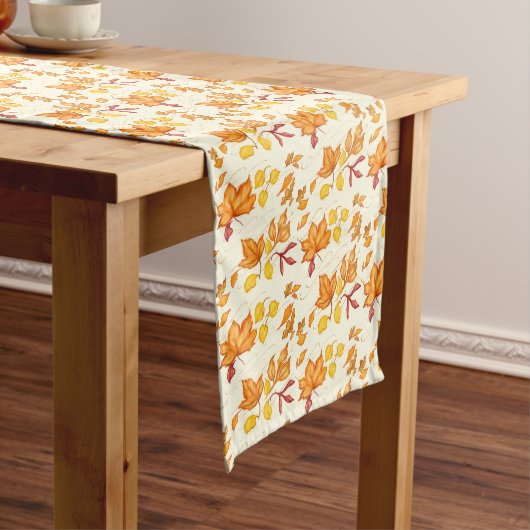Herfst Foliage Table Runner Korte Tafelloper (Voorbeeld)