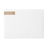 Herfst Foliage Thankful Envelope Wrap Adresetikett (Voorkant)