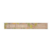 Herfst Foliage Thankful Envelope Wrap Adresetikett (Individueel)