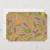 Herfst Foliage Thanksgiving Dinner Party Invitatio Kaart (Achterkant)