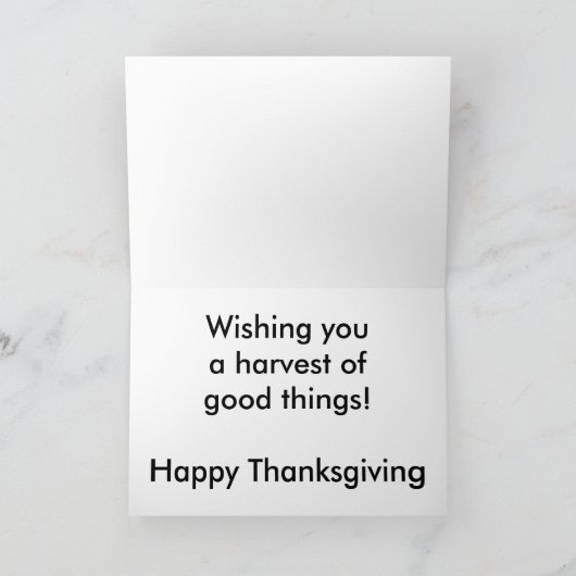 Herfst Foliage-Thanksgiving Feestdagen Kaart (Binnen)