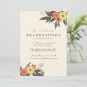 Herfst Foliage Thanksgiving Inbeluitnodiging Kaart (Staand voorkant)