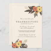 Herfst Foliage Thanksgiving Inbeluitnodiging Kaart (Voorkant / Achterkant)