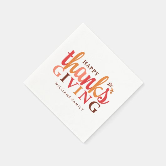 Herfst Foliage Thanksgiving Servetten (Hoek)