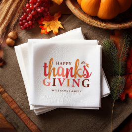 Herfst Foliage Thanksgiving Servetten