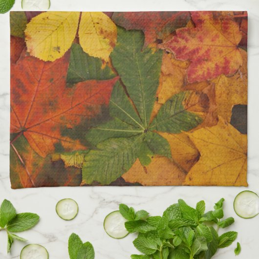 Herfst Foliage Theedoek (Gevouwen)