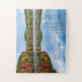 Herfst Foliage Thornton Lake U P Michigan Foto Legpuzzel (Verticaal)