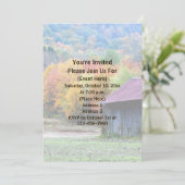 Herfst Foliage Tobacco Barn Kaart (Staand voorkant)