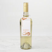 Herfst Foliage Trouwfles Label (Op fles)