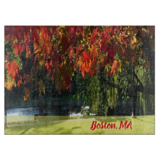 Herfst Foliage uit Boston Snijplank (Voorkant)