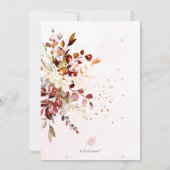 Herfst Foliage Verloving Rust Sinaasappel Eucalypt Kaart (Achterkant)