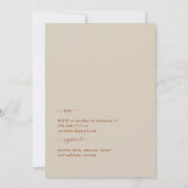 Herfst Foliage Vibrance Vrijgezellenfeest Kaart (Achterkant)