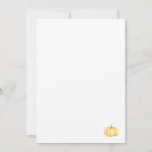 Herfst Foliage Waterverf | Baby shower uitnodigen Kaart (Achterkant)