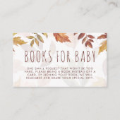 Herfst Foliage Waterverf Boeken voor Baby herfst Informatiekaartje (Voorkant)