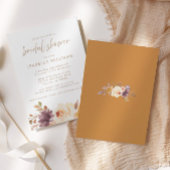 Herfst Foliage Waterverf Floral Vrijgezellenfeest Kaart