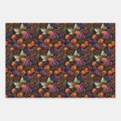 Herfst Foliage Waterverf isometrische vectorkunst Inpakpapier Vel (Voorkant 3)