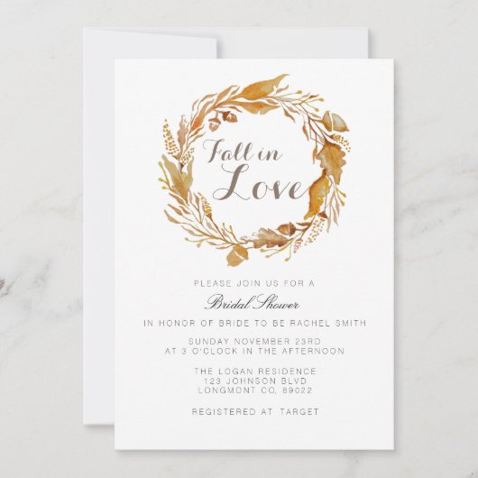 Herfst Foliage Waterverf | Vrijgezellenfeest uitno Kaart (Voorkant)