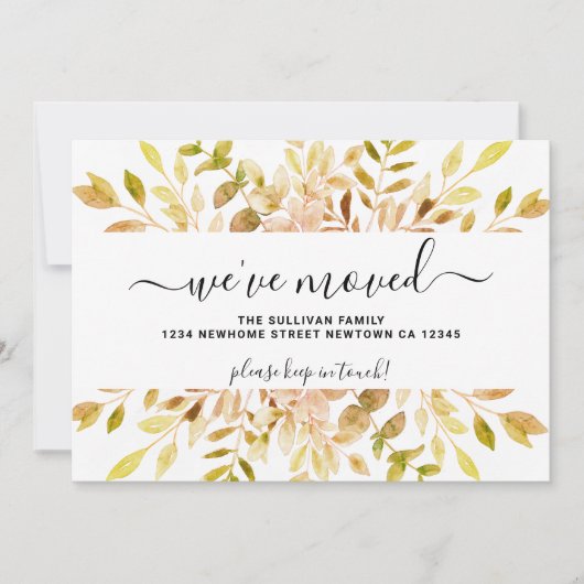 Herfst Foliage We hebben de aankondiging verplaats (Voorkant)