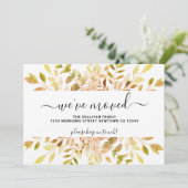 Herfst Foliage We hebben de aankondiging verplaats (Staand voorkant)