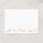 Herfst Foliage Wedding Place Card 3 Plaatskaartje (Achterkant)