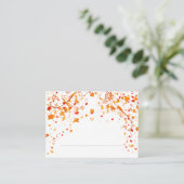 Herfst Foliage Wedding Place Card Plaatskaartje (Staand voorkant)