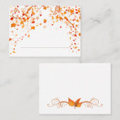 Herfst Foliage Wedding Place Card Plaatskaartje (Voorkant / Achterkant)