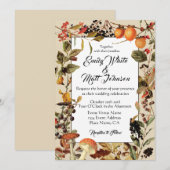 Herfst Foliage Wedding Uitnodiging (Voorkant / Achterkant)