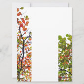 Herfst Foliage Wedding Uitnodiging (Achterkant)