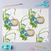 Herfst Foliage White Pumpkins Floral Greenery Tissuepapier (Craft)