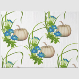 Herfst Foliage White Pumpkins Floral Greenery Tissuepapier