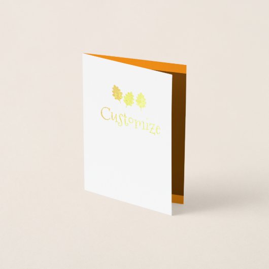 Herfst Folie Kaart (Voorkant)