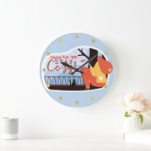 Herfst FolkArt Decor Advertentie Grote Klok (Huis)