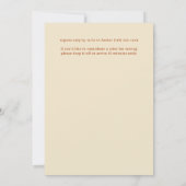 Herfst Folkistische Bloemrijke Lijst Herfstfeest Kaart (Achterkant)