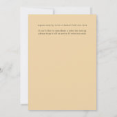 Herfst Folksy Bloemen Lijst Herfstfeest Kaart (Achterkant)